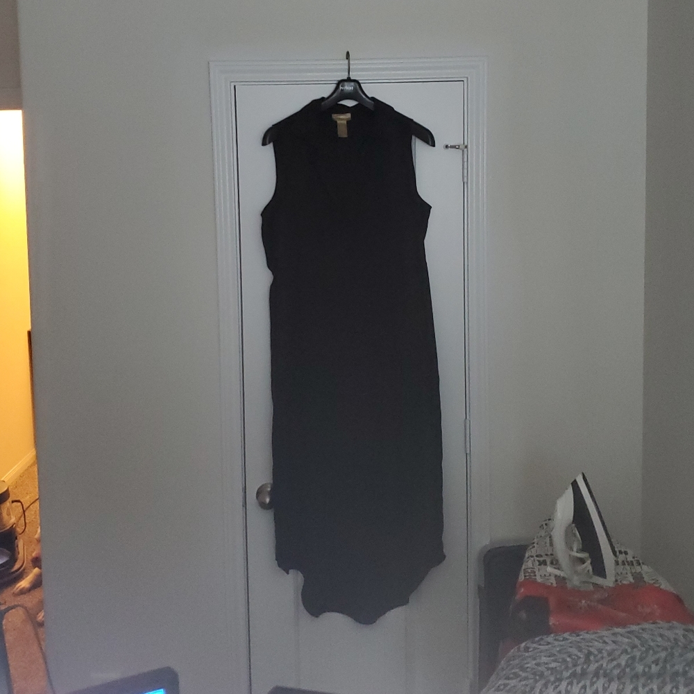 Black high low dress